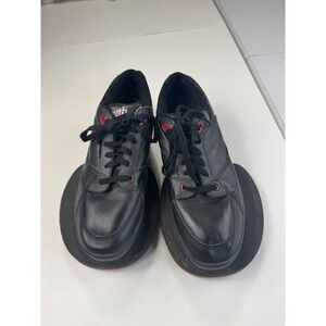 Strength Jump Shoes Black Round Bottom Sneakers US Patent Korea Size 10.5